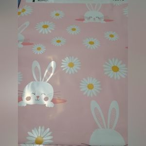 15 PC 10x13 Pink with Bunnies and flowers Polymailers Bundle
